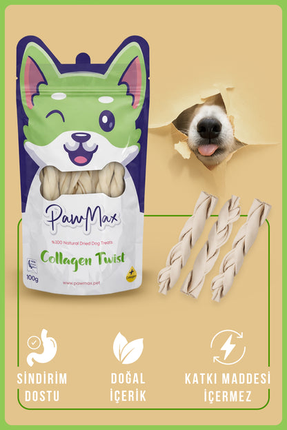 Collagen Twist - Natural Dried Dog Treats - Collagen Twist