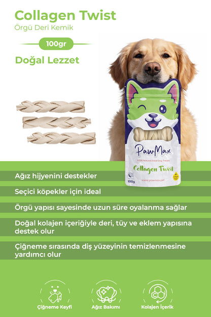 Collagen Twist - Natural Dried Dog Treats - Collagen Twist