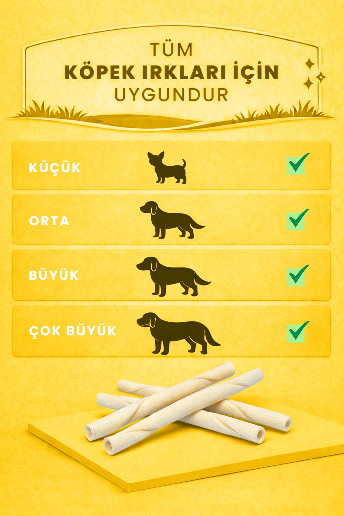 White Twist Bone - Natural Dried Dog Treats - Milk Bone