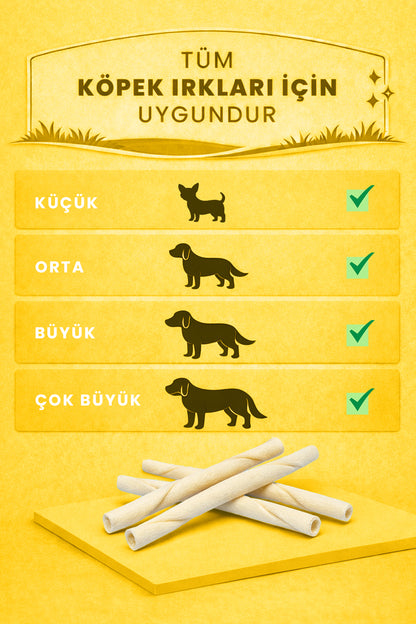 White Twist Bone - Natural Dried Dog Treats - Milk Bone