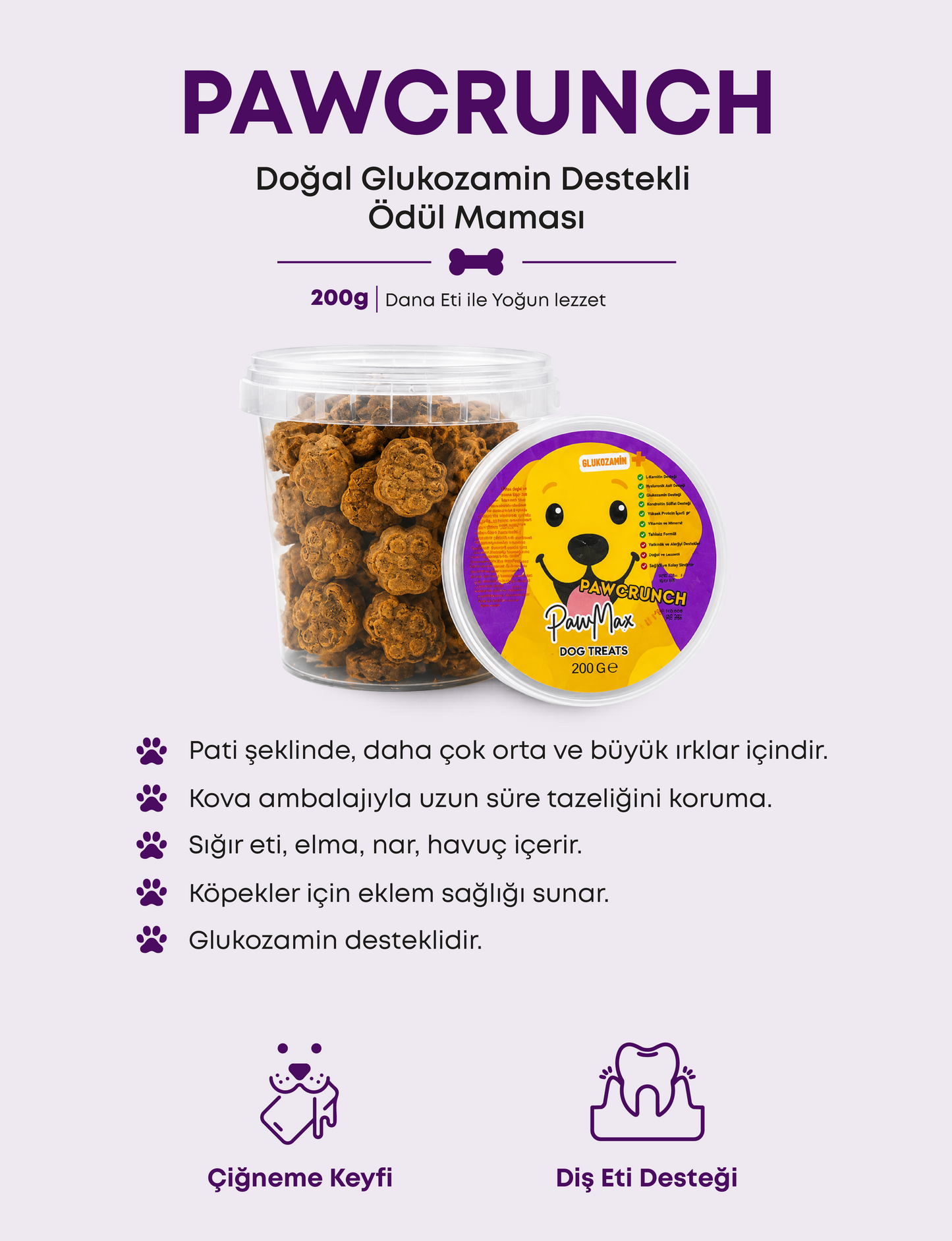 PawCrunch Köpek Ödülü 200 g