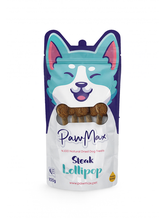 Meaty Bone Roll - Natural Dried Dog Treats - Steak Lollipop